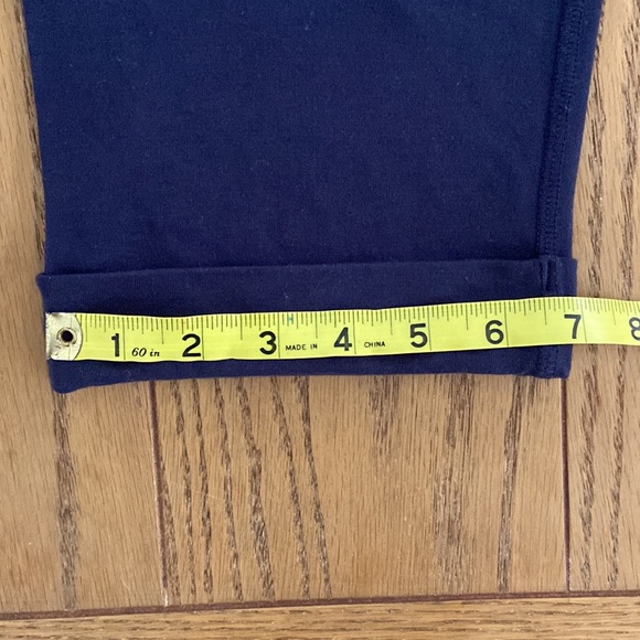 Eileen Fisher Midnight Blue Crop Slouchy Cuffed Ankle Pants ~ Size SP - Picture 6 of 8